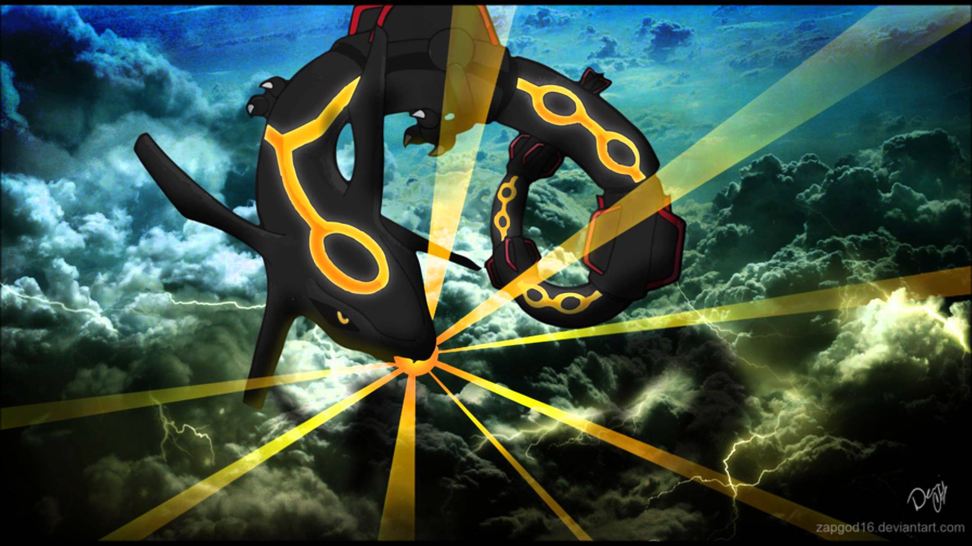 1920x1080 Mega rayquaza wallpaper