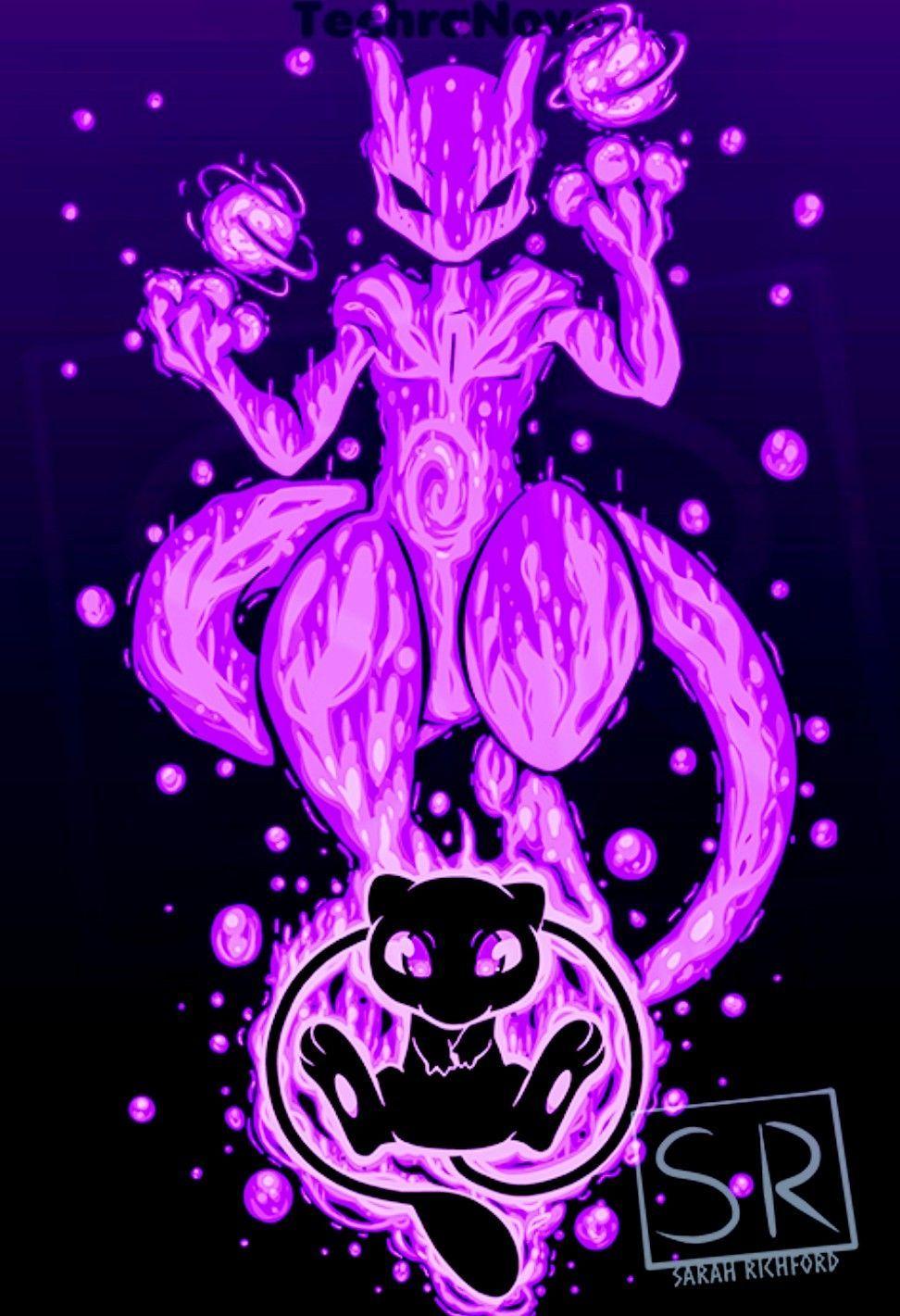 972x1421 Mew & Mewtwo, Pokemon. Pokémon desenho, Pokemon, O pokemon