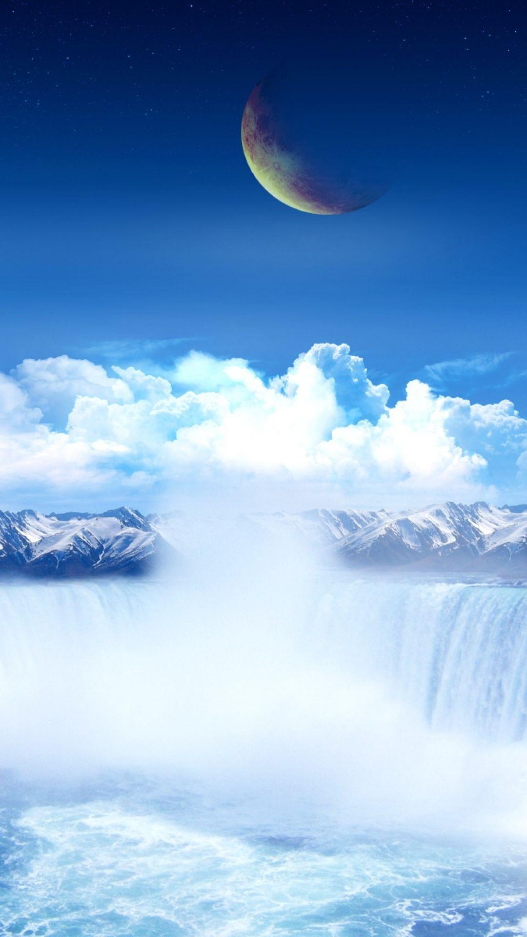 1080x1920 Planet heavens clouds light porous iPhone 8 Wallpaper Free Download