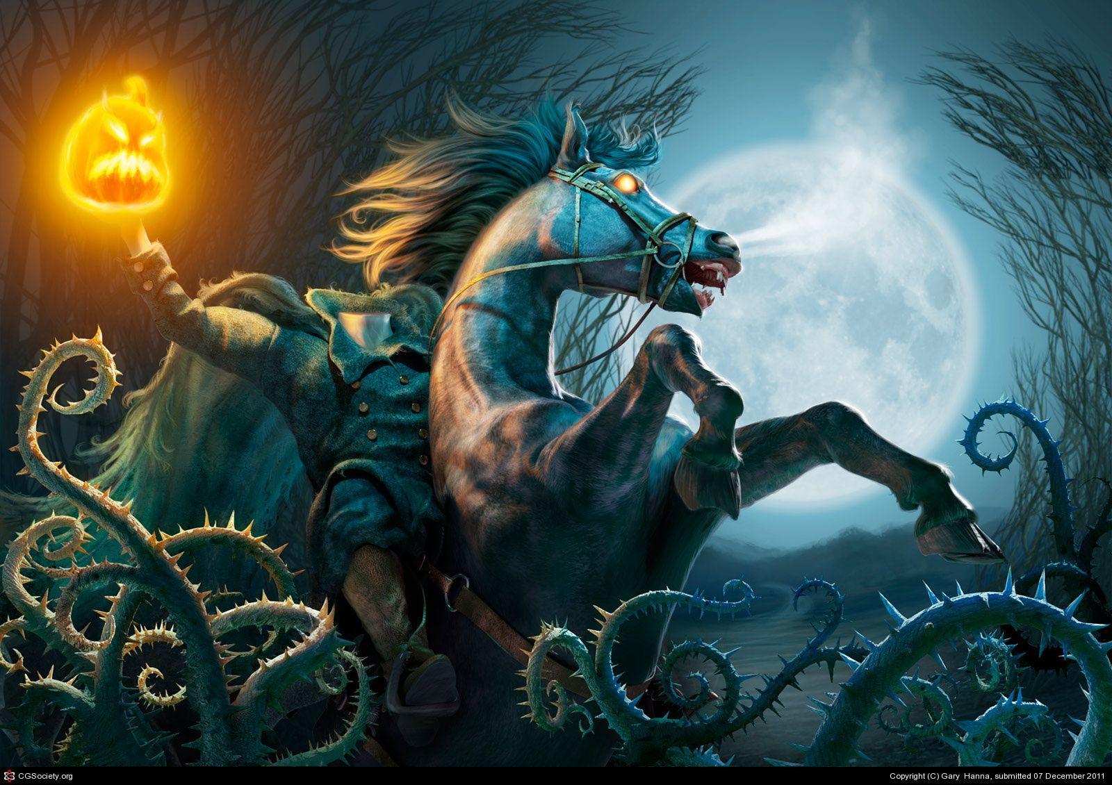 1600x1130 Headless Horseman Wallpaper. Headless horseman, Horseman