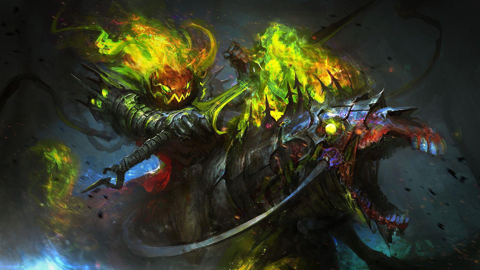 1600x900 Lord Pumpkin, the Headless Horseman, Daniel Kamarudin