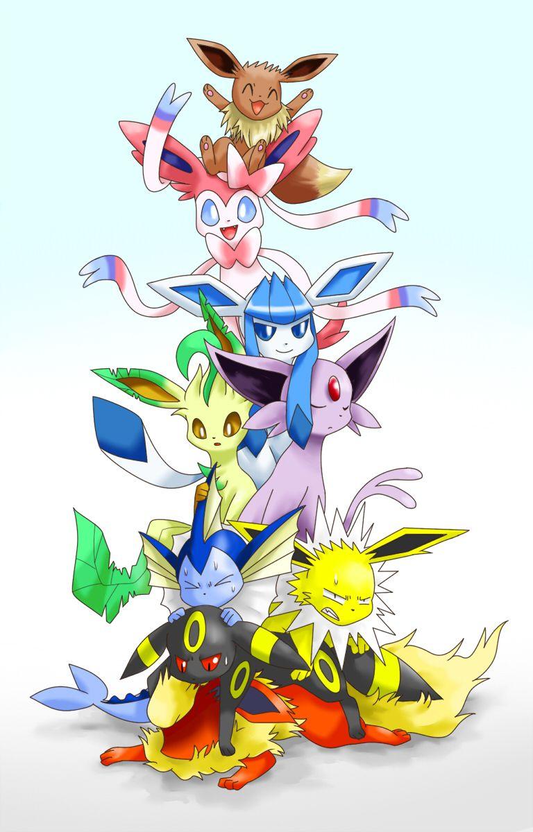 768x1200 Eeveelutionémon Wallpaper Anime