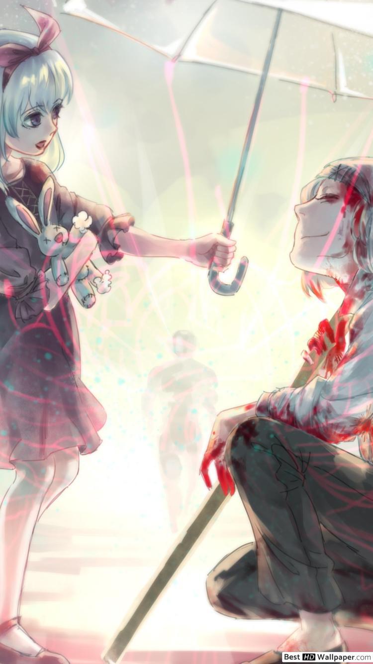 750x1334 Tokyo Ghoul Shinohara & Juuzou Suzuya HD wallpaper download