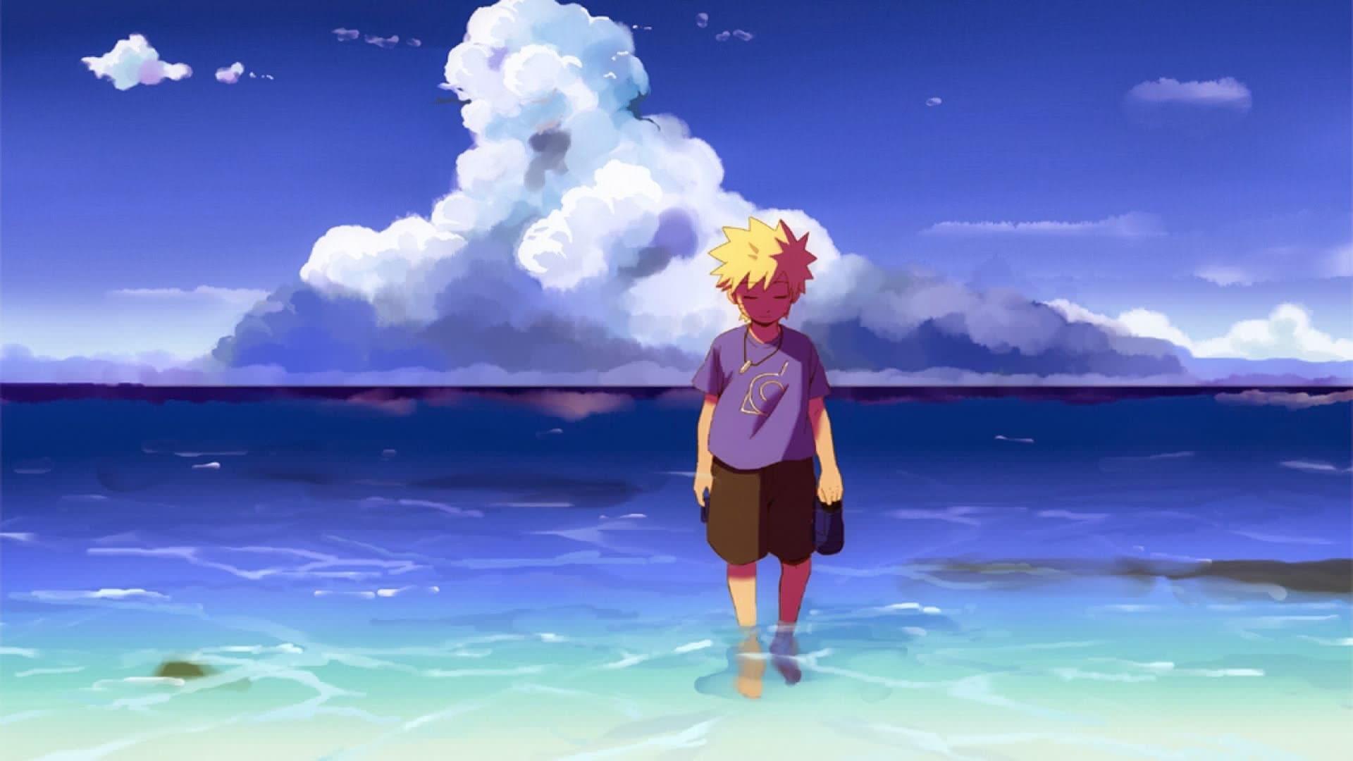 1920x1080 anime beach wallpaper HD anime beach wallpaper