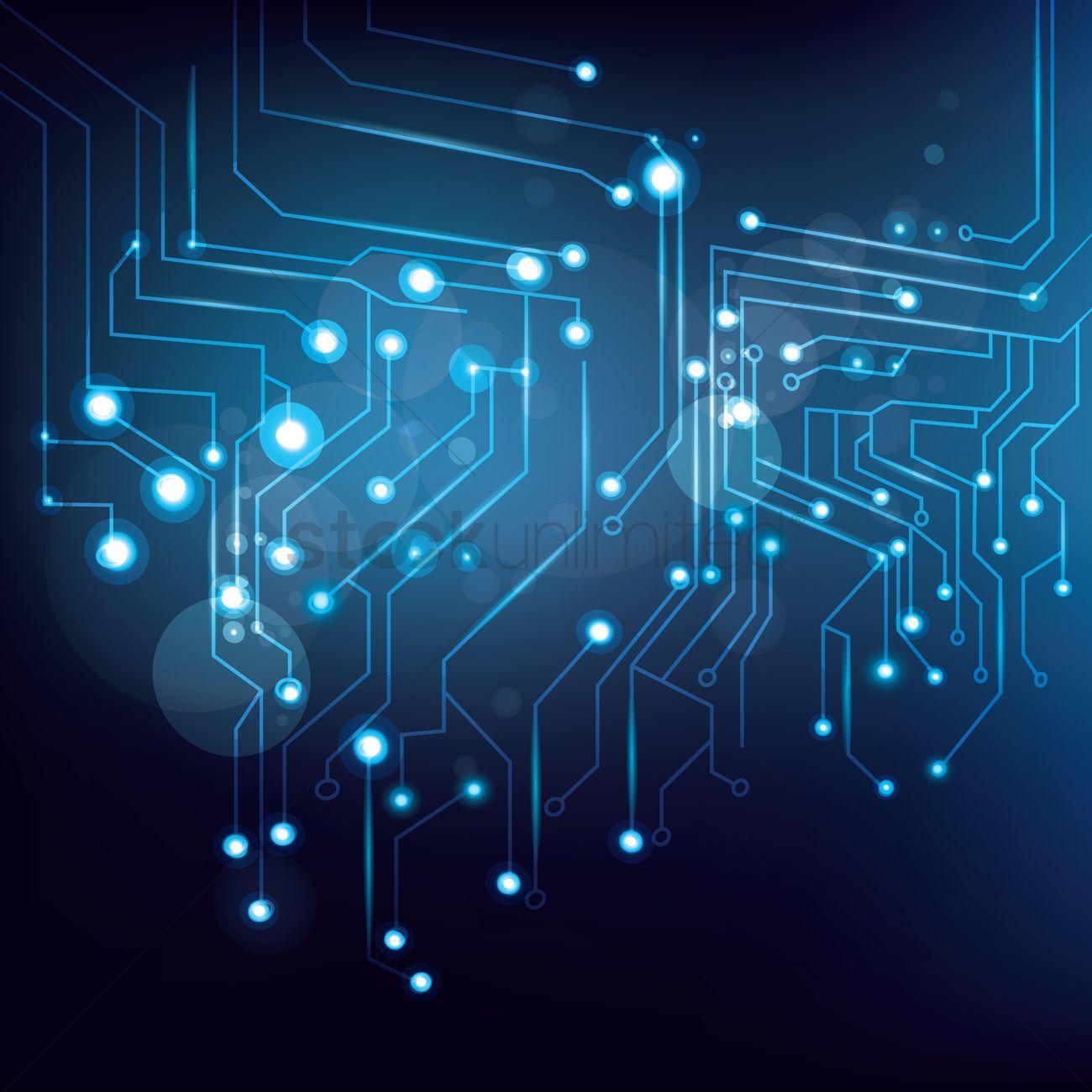 1300x1300 Technology wallpaper Vector Image