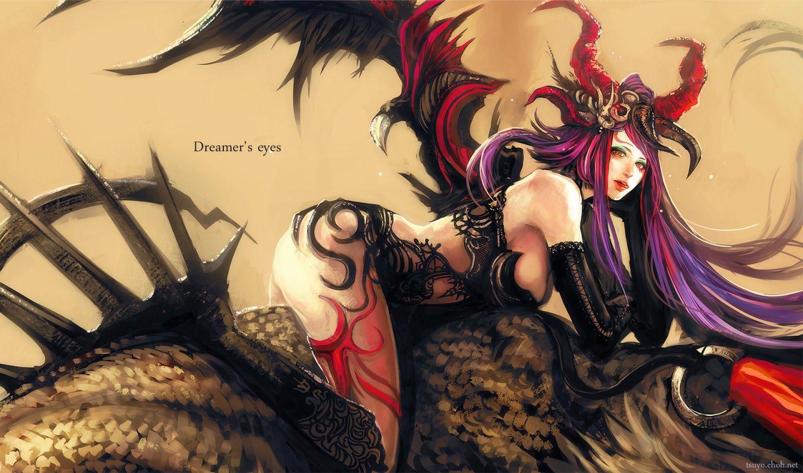 1600x943 Demon Girl Wallpaper