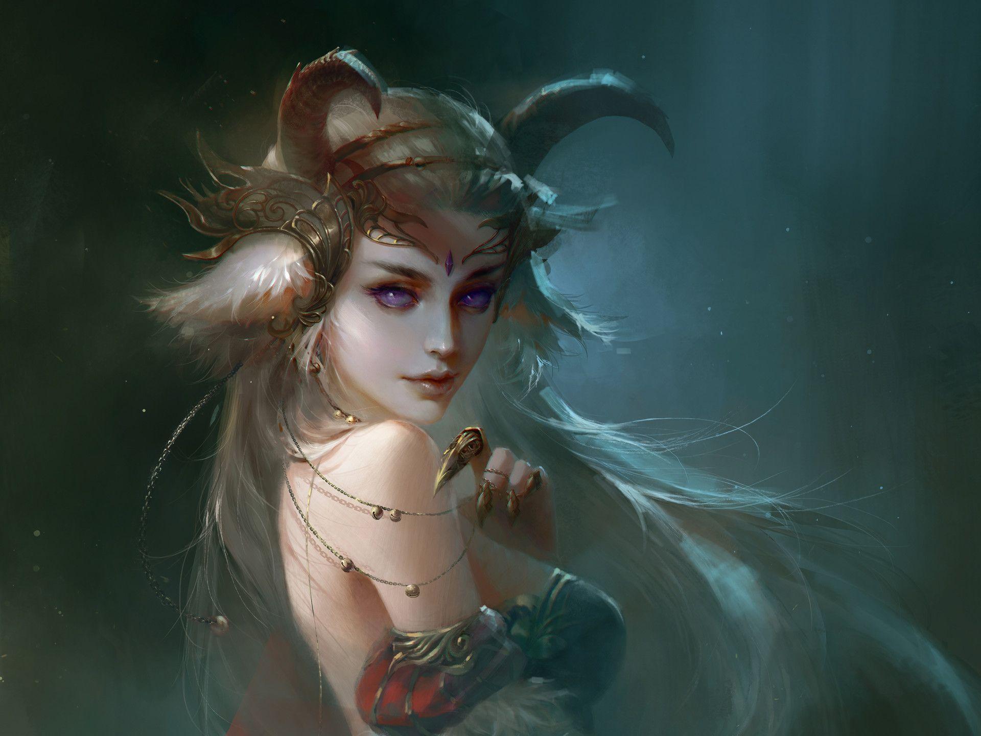 1920x1440 Demon Girl HD Wallpaper