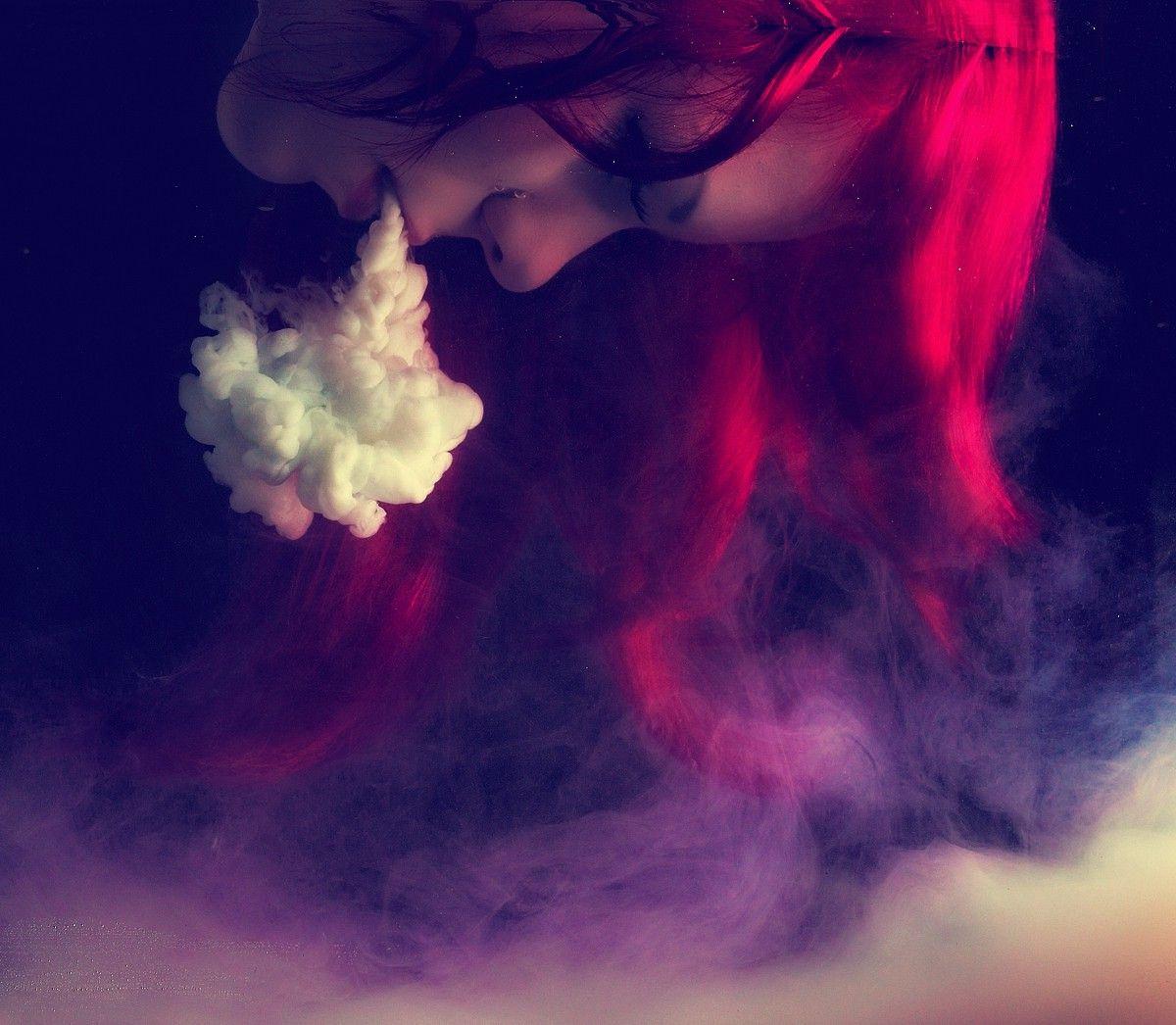 1200x1046 women, Smoking, Smoke, Redhead Wallpaper HD / Desktop and Mobile