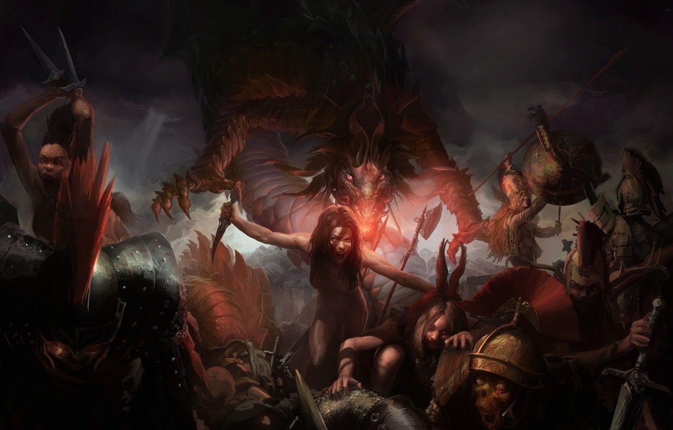 1332x850 Wallpaper battlefield, blood, underworld, knife, darkness, hell