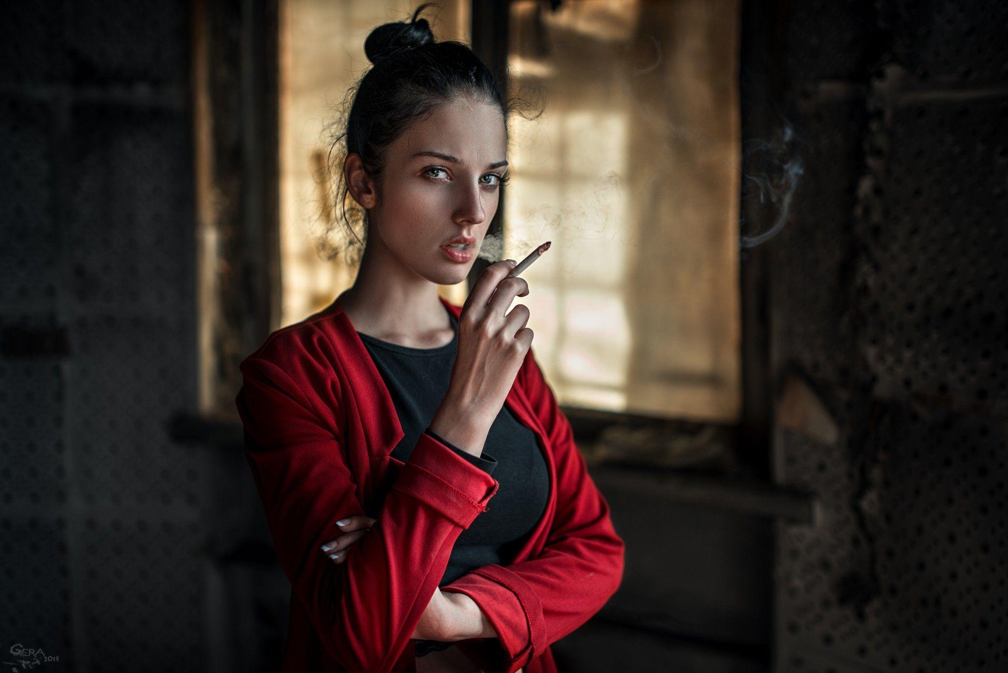 2048x1367 #smoking, #Caucasian, #model, #brunette, #women, #smoke
