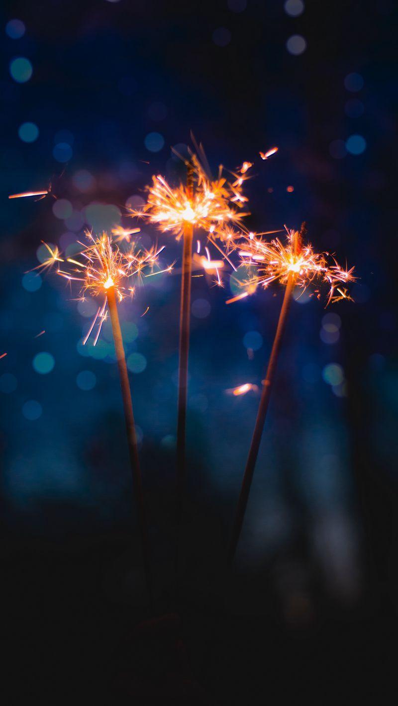 800x1420 Download Wallpaper 800x1420 Sparkler, Bokeh, Sparks, Glare Iphone Se 5s 5c 5 For Parallax HD Background
