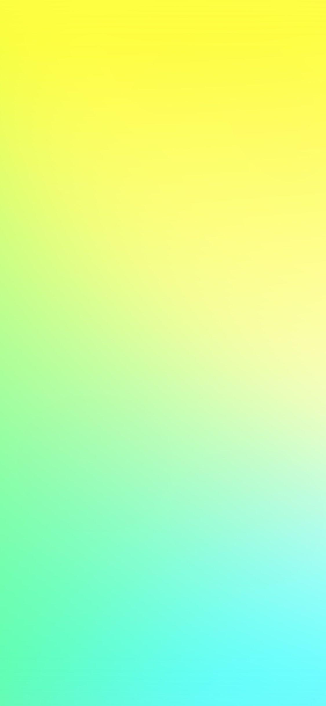 1125x2436 Bright Yellow Neon Green Sunny Gradation Blur