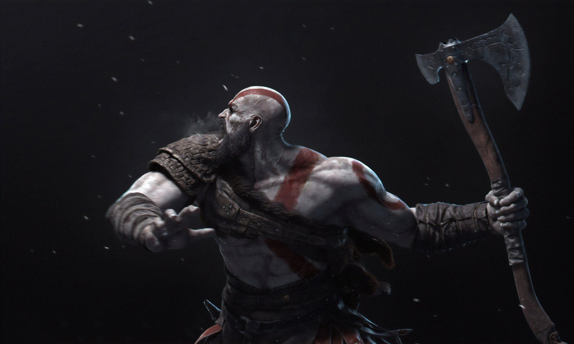 1920x1151 Kratos the Warrior: 4K Ultra HD God of War Axe Wallpaper