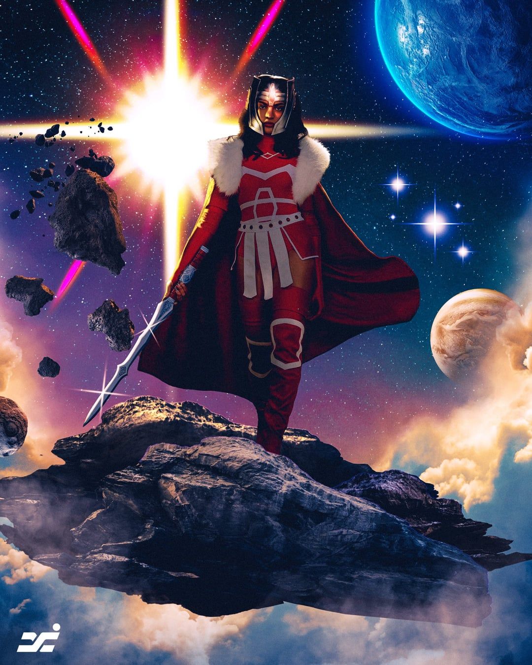 1080x1350 Lady Sif fanart featuring OfflineTV streamer Sydeon