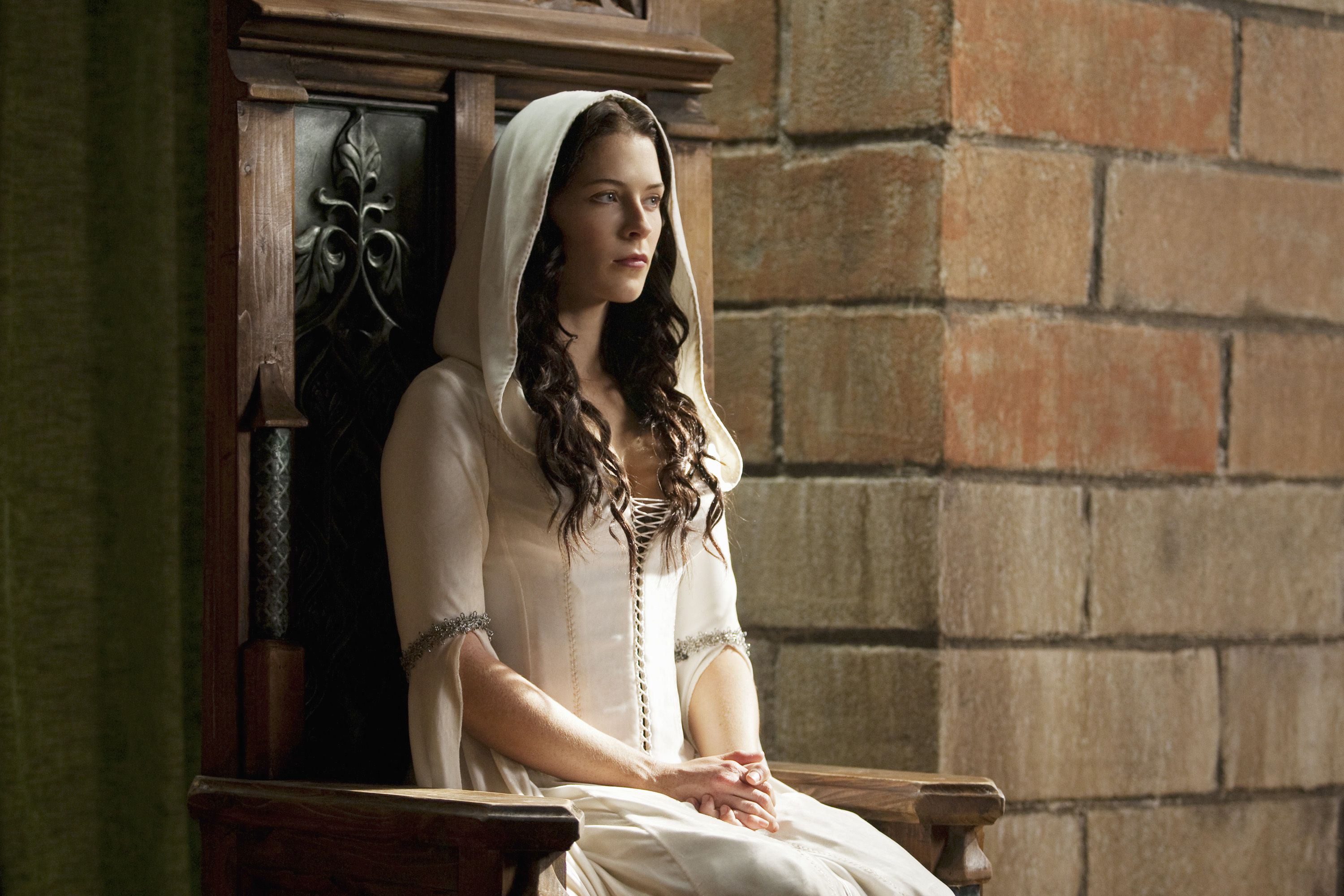 3000x2000 Wallpaper girl, actress, brunette, white dress, Legend of the Seeker, Legend of seeker, Confessor, Calin for mobile and desktop, section фильмы, resolution 3000x2000