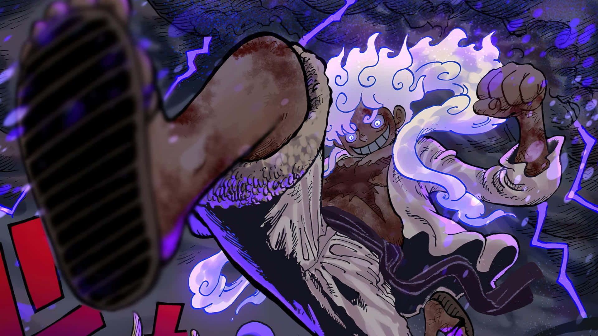 1920x1080 Luffy Gear 5 Moon Wallpaper
