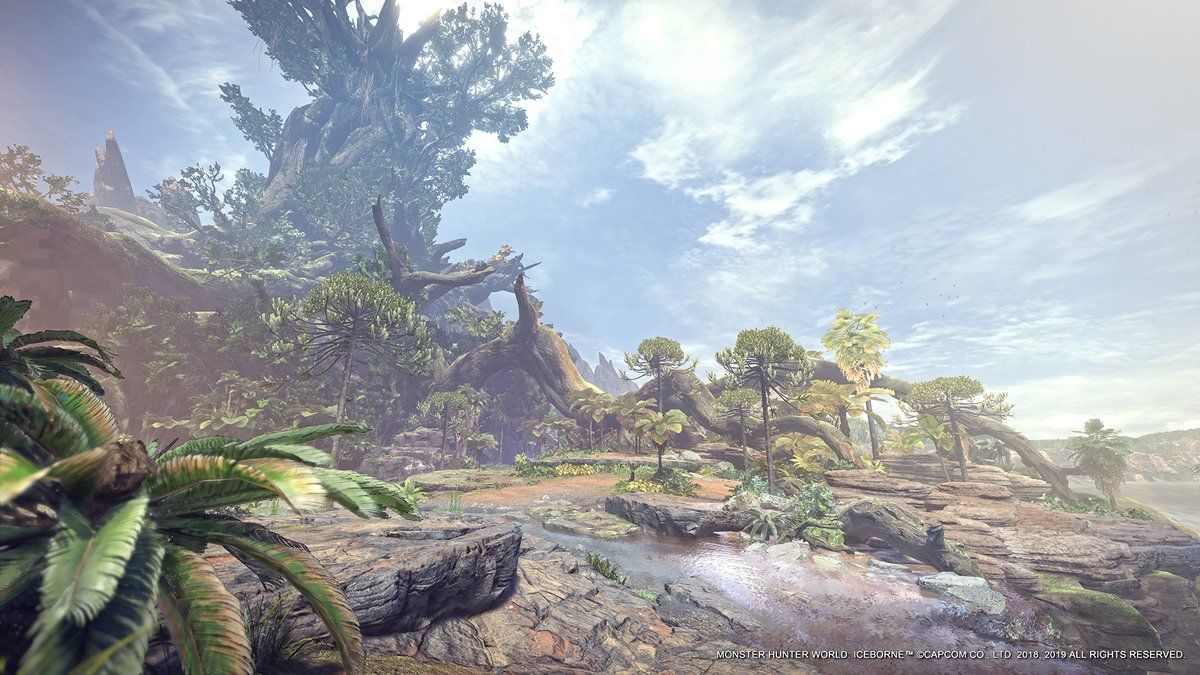 1200x675 Gather 'round Hunters! For your next (Online) Council Meeting, represent your favorite locale from the New World with these scenic background shots. #MHWorld #Iceborne