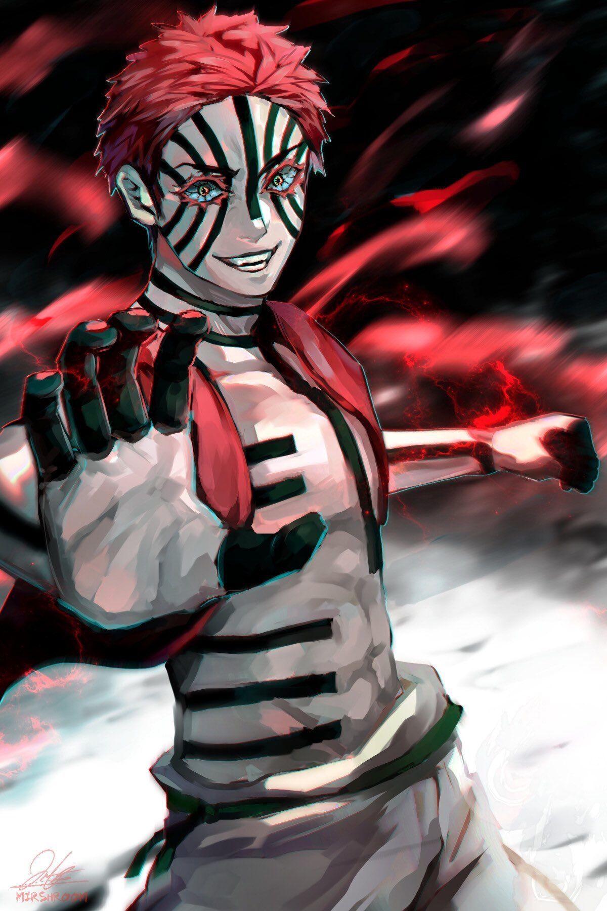 1200x1800 Akaza ➕➖✖️. Anime demon, Anime characters, Demon