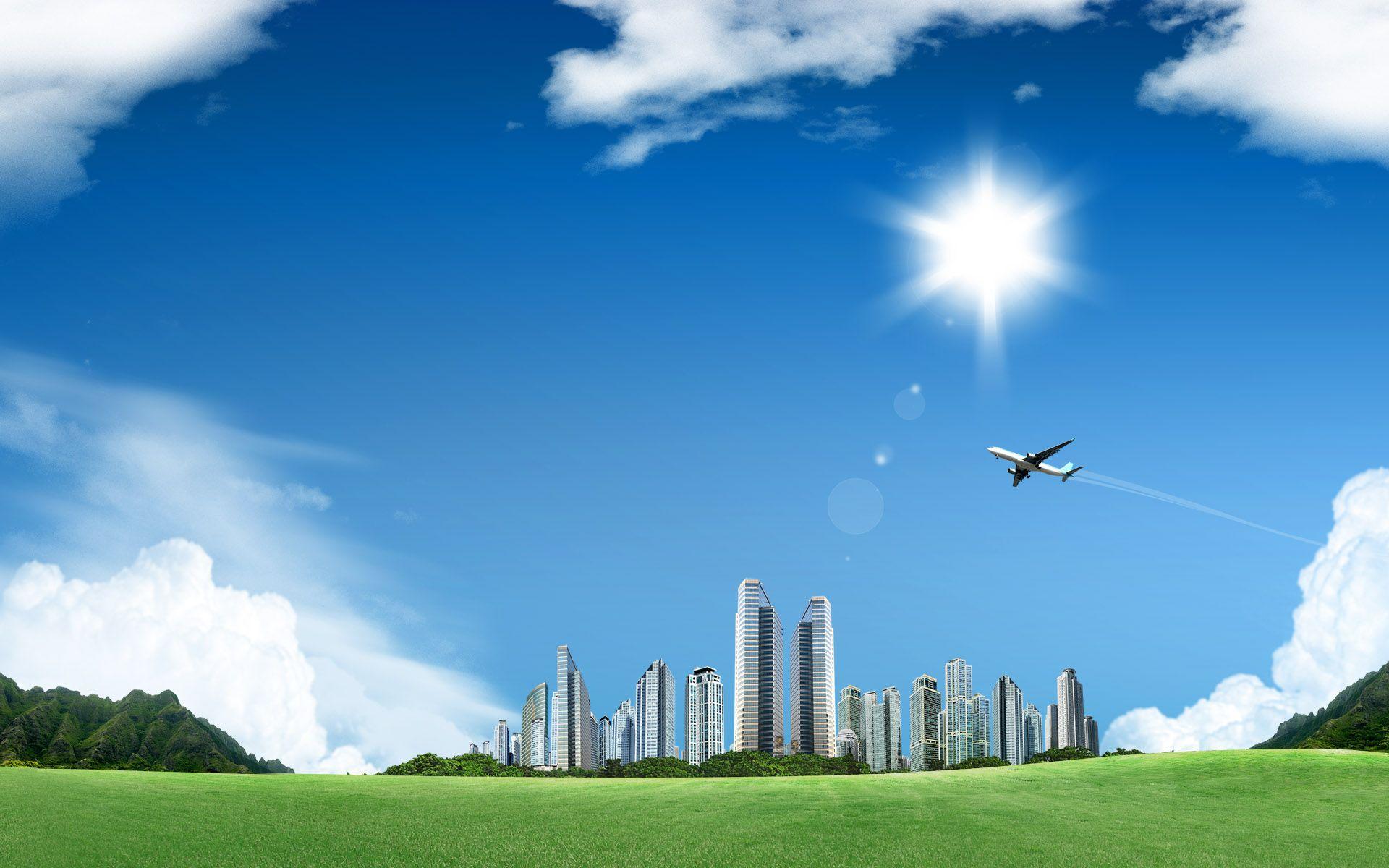 1920x1200 Future City Wallpaper