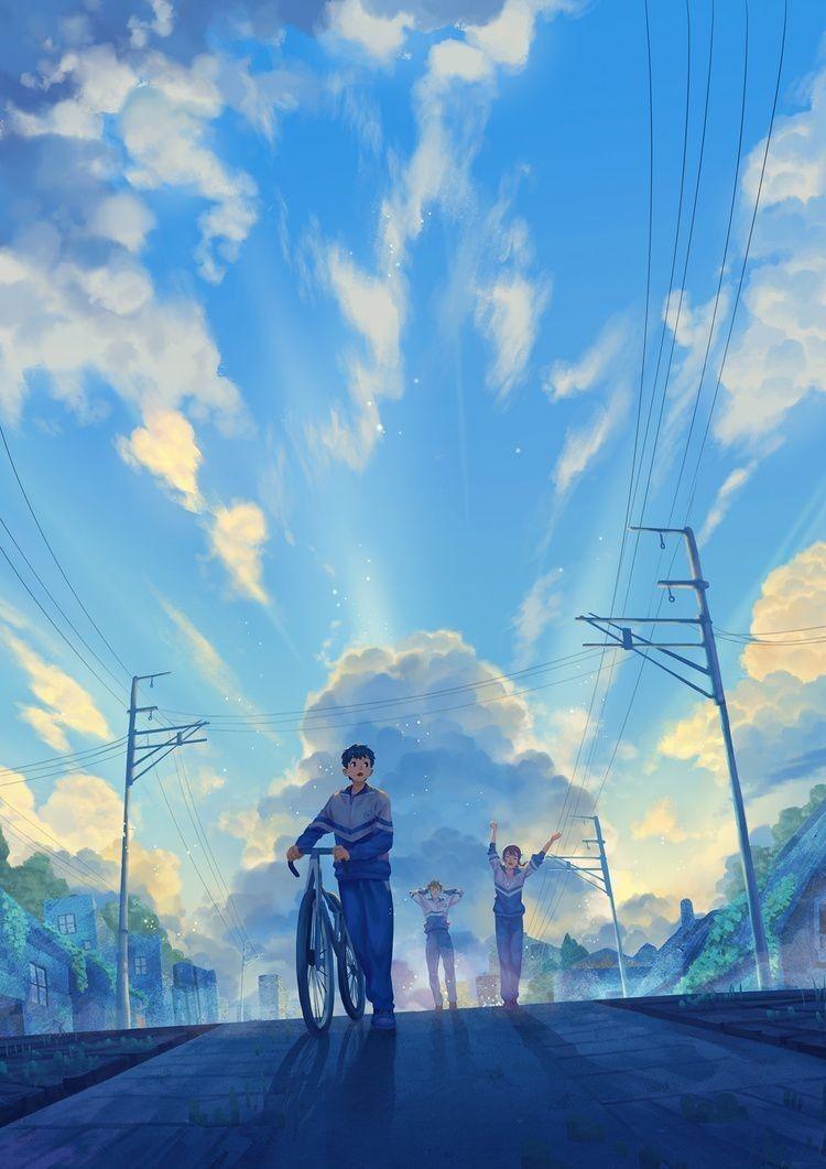750x1061 Anime #sky #Wallpaper #Art #image #View #Beautiful #KurdishOtaku