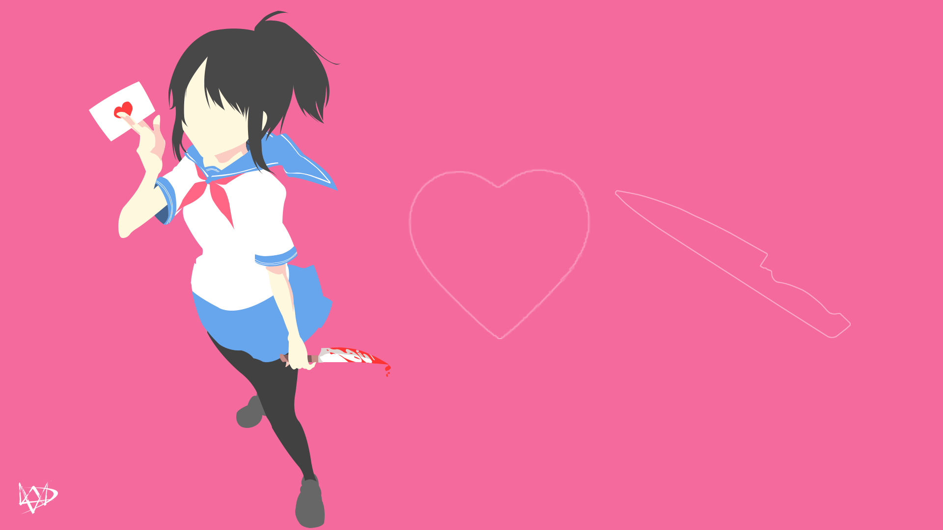 1920x1080 Yandere Simulator Wallpaper FOR MY SEMPAI <3. Yandere, Yandere