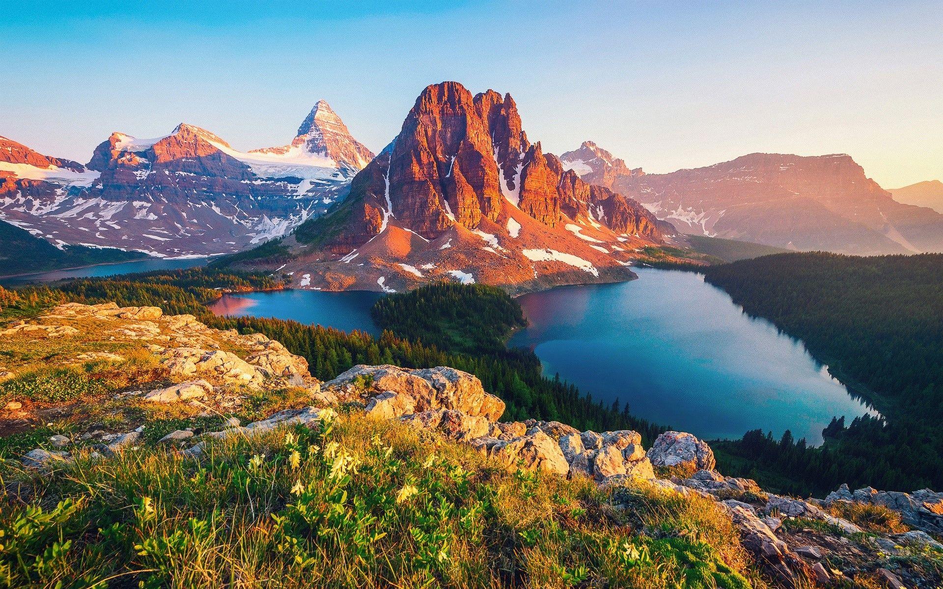 1920x1200 Columbia Lake in Canada Wallpaper Full HD