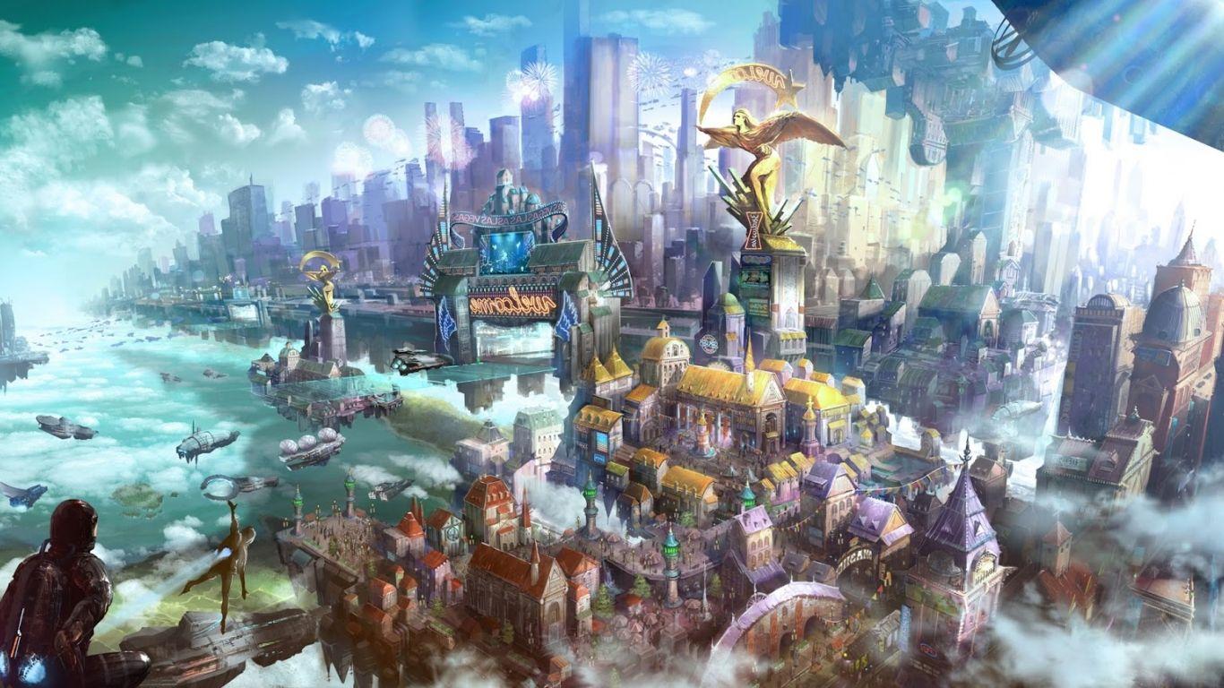 1366x768 Free download Bioshock Infinite [1600x862] for your Desktop