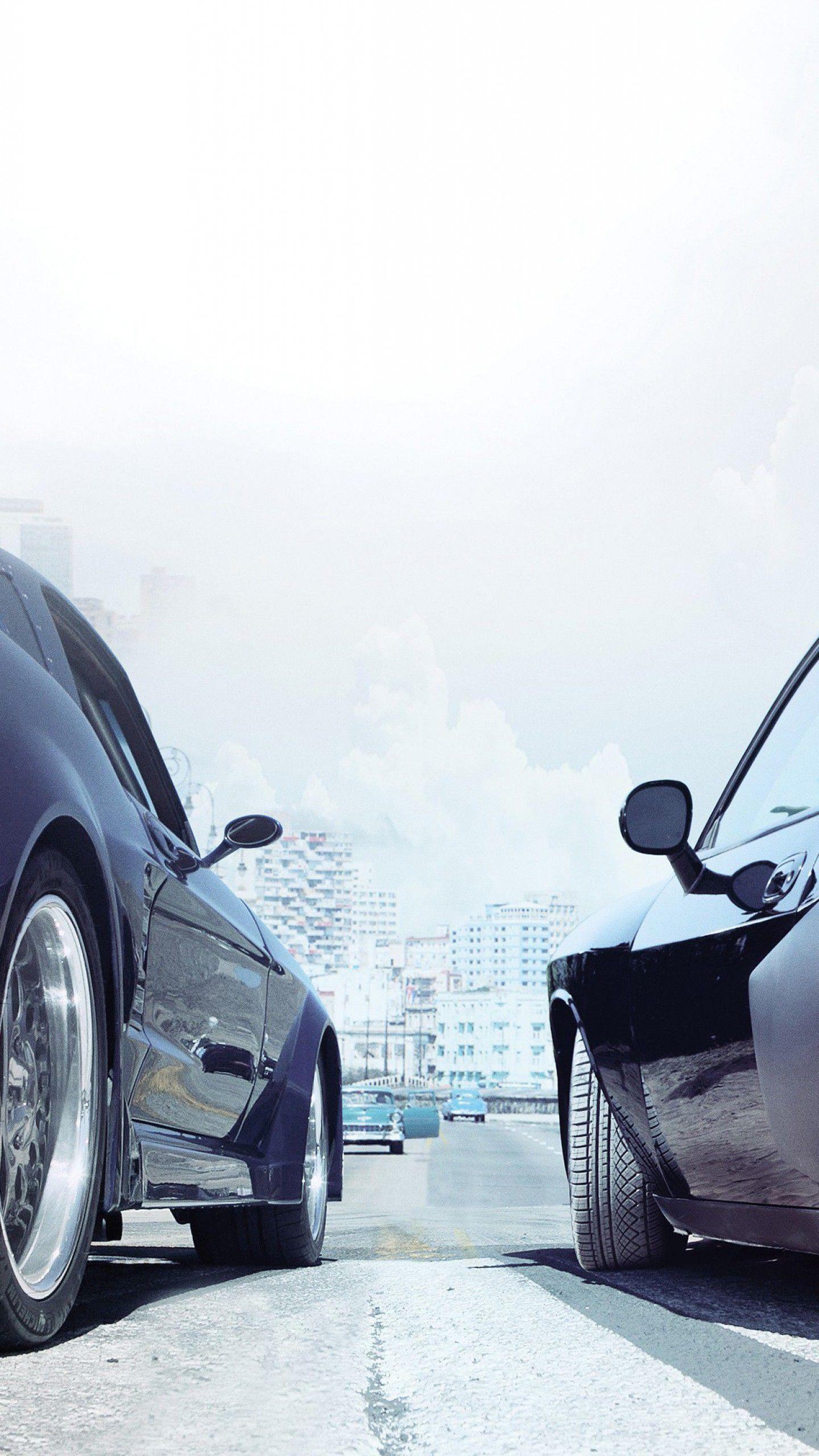 1440x2560 Wallpaper Race cars, The Fate of the Furious, Fast & Furious 8