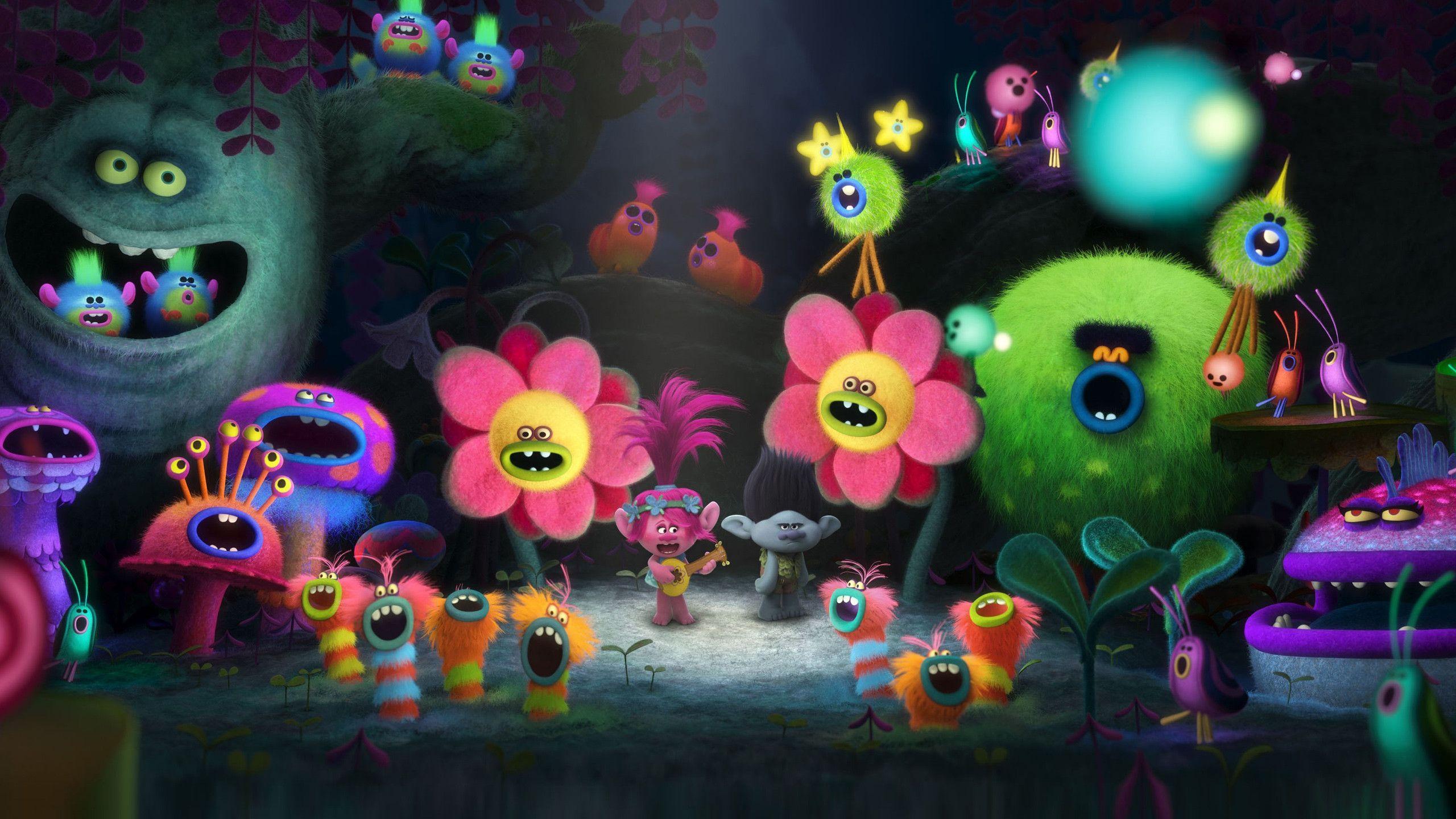 2560x1440 Trolls Movie Wallpaper