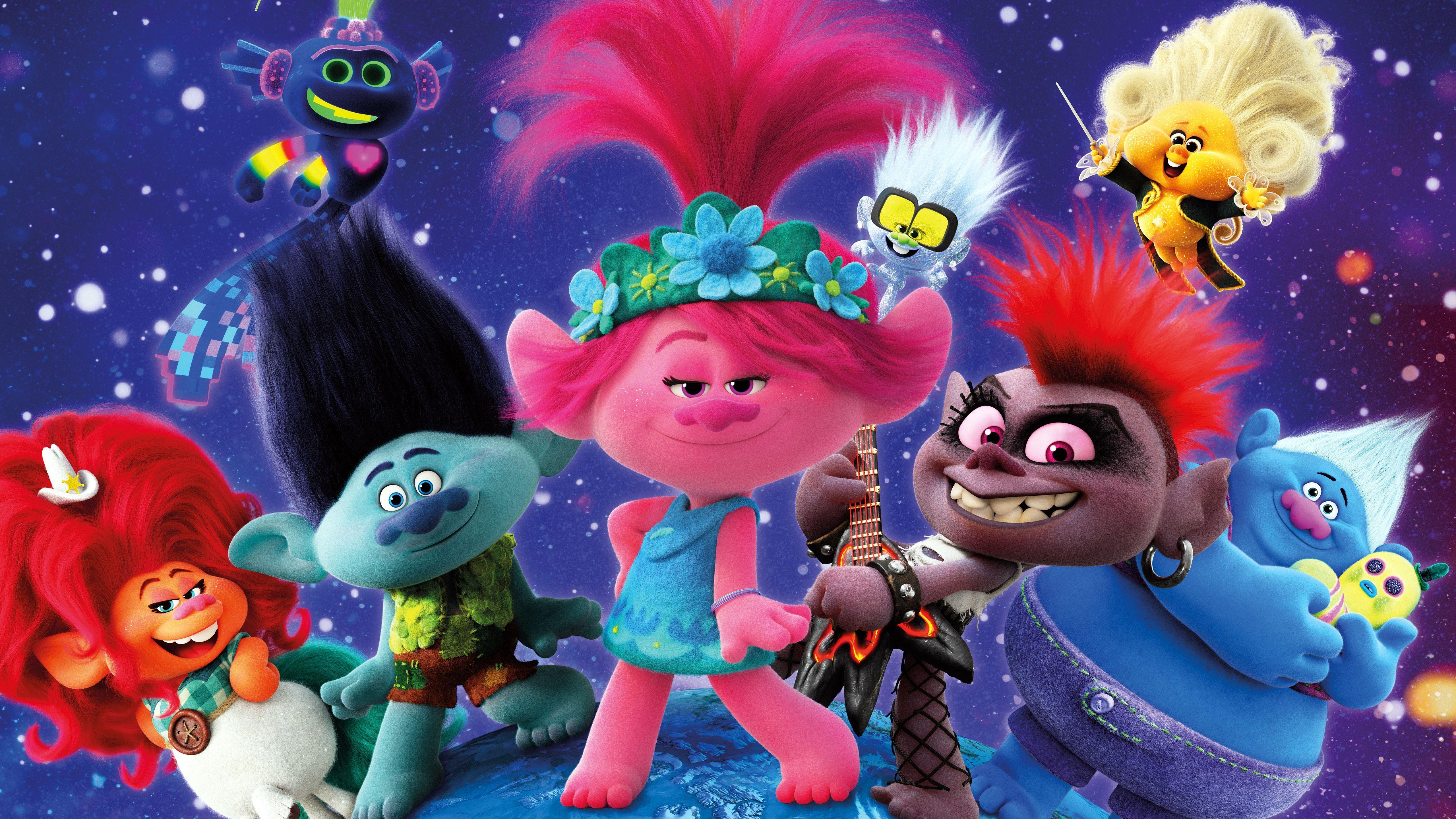 5120x2880 Trolls World Tour Movie 2020 Wallpaper