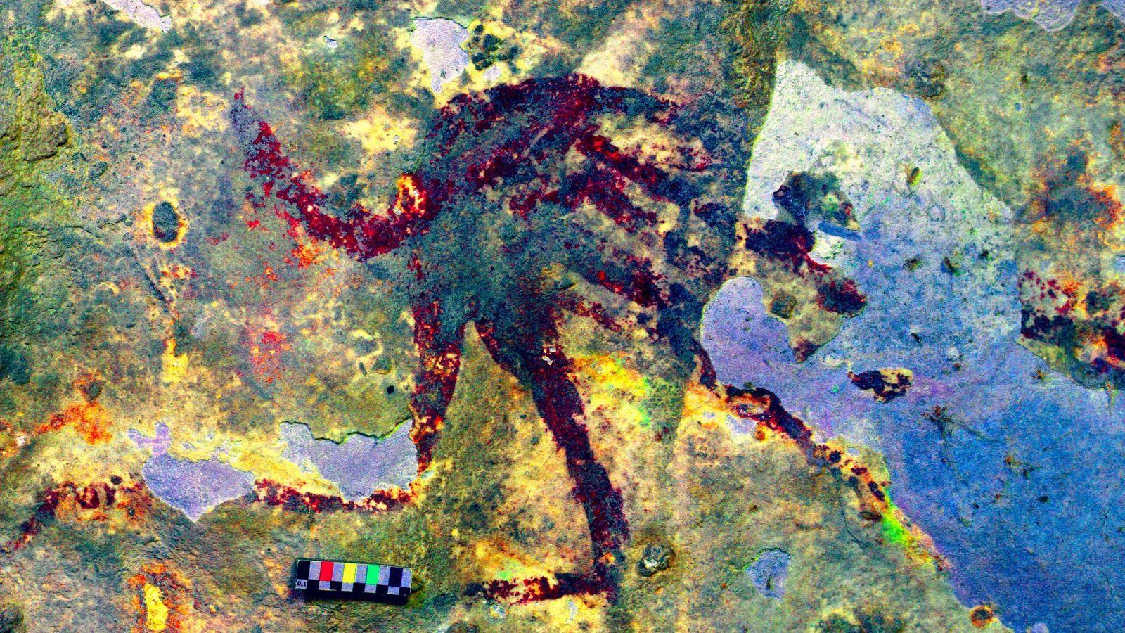 1600x900 Ancient cave art may depict the world's oldest hunting scene