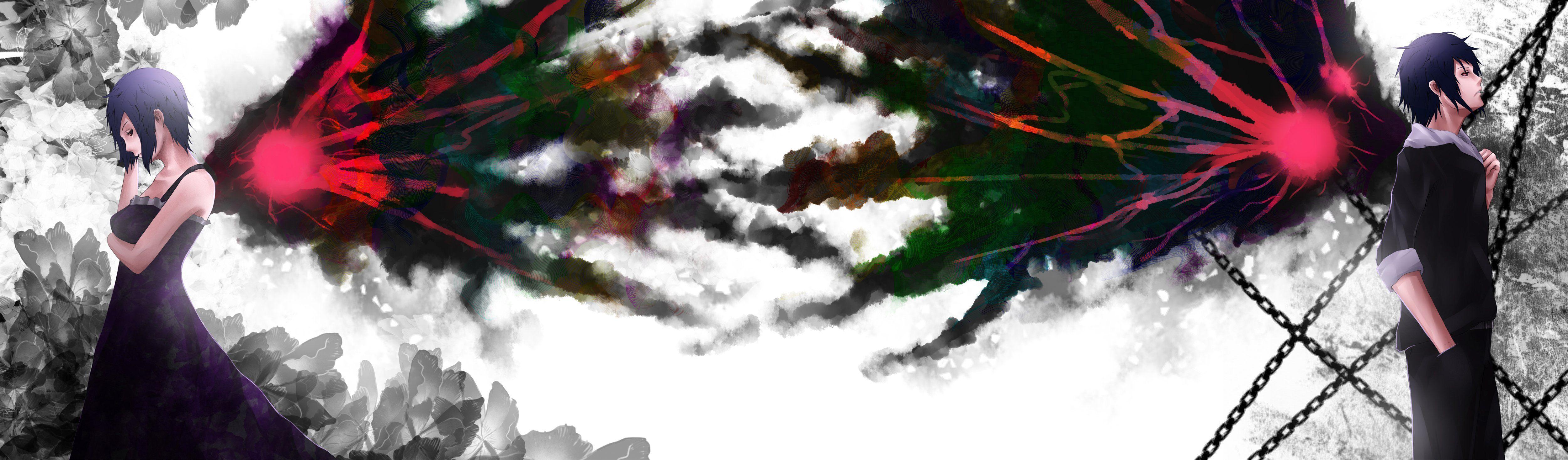 5000x1467 TOKYO KUSHU anime manga artwork ghoul d wallpaperx1467