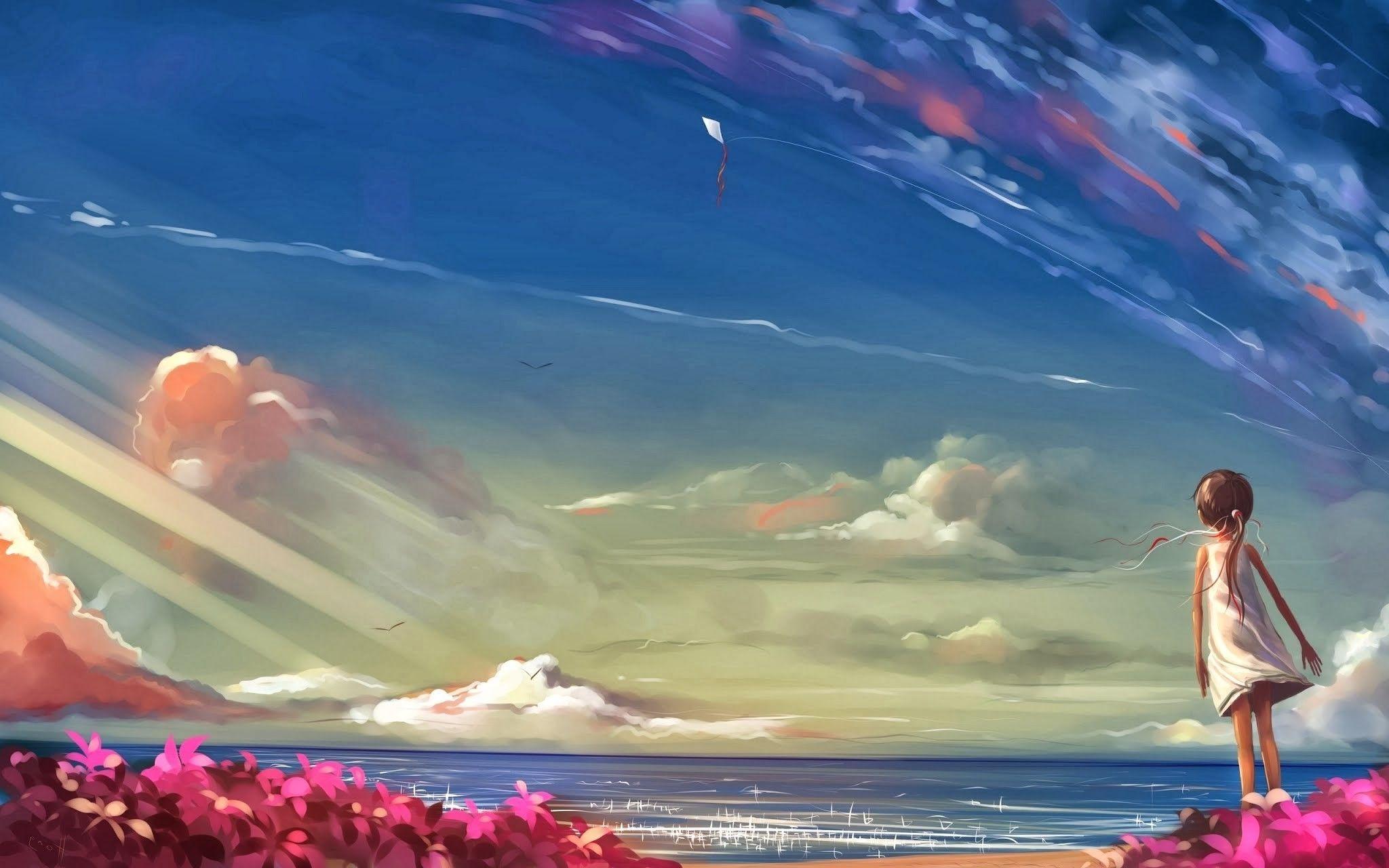 Anime Beach Wallpapers - Top Free Anime Beach Backgrounds - WallpaperAccess