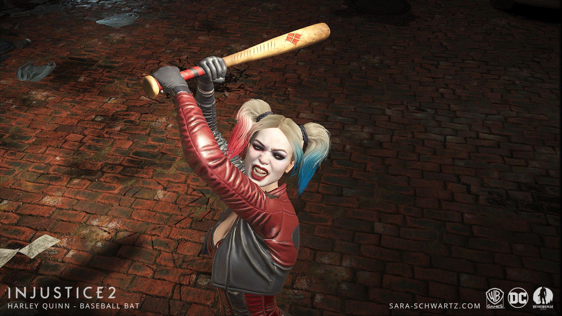1920x1080 Injustice 2 Quinn's Baseball Bat, Sara Schwartz