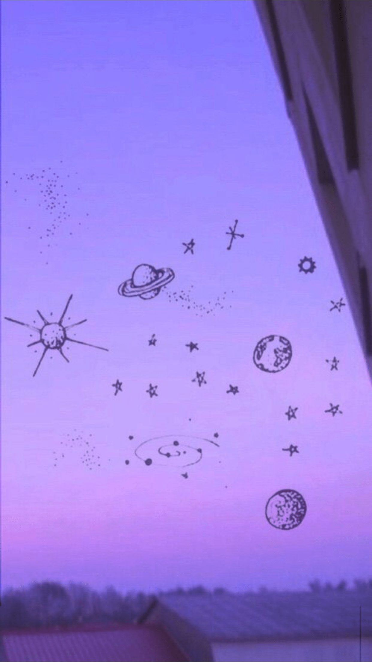 1242x2208 Aesthetic wallpaper. Purple wallpaper iphone
