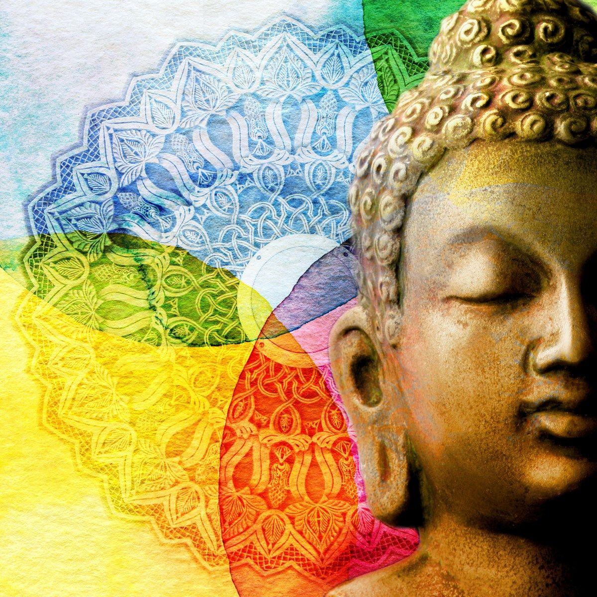 1200x1200 Wallpaper of Buddha. Home DecorD Walls. +91 8800900709