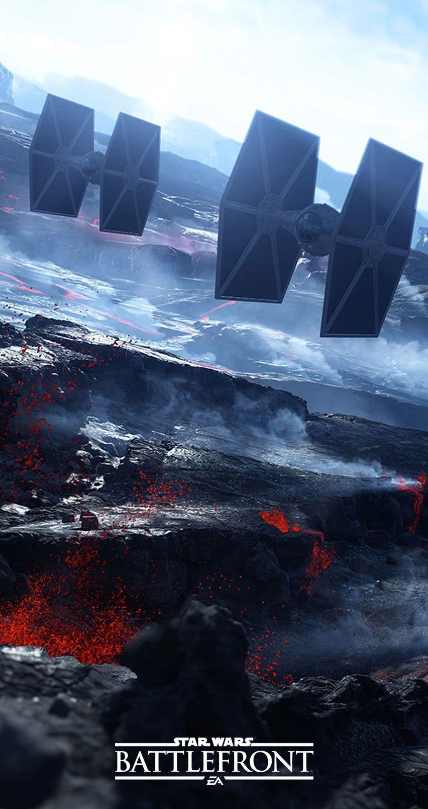 852x1608 Star Wars Battlefront Smartphone Background