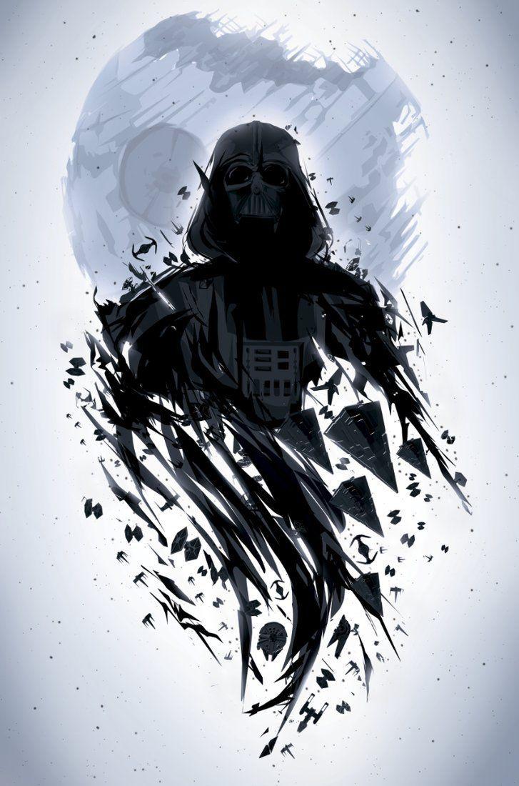 727x1100 Darth Vader. Star Wars. #starwars #starwarsart #starwarsfanart