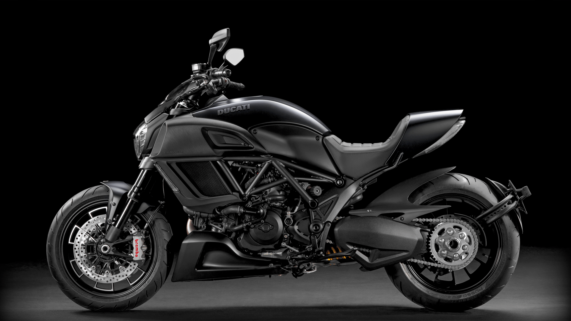 1920x1080 Black motorcycle Ducati Diavel wallpaper and image