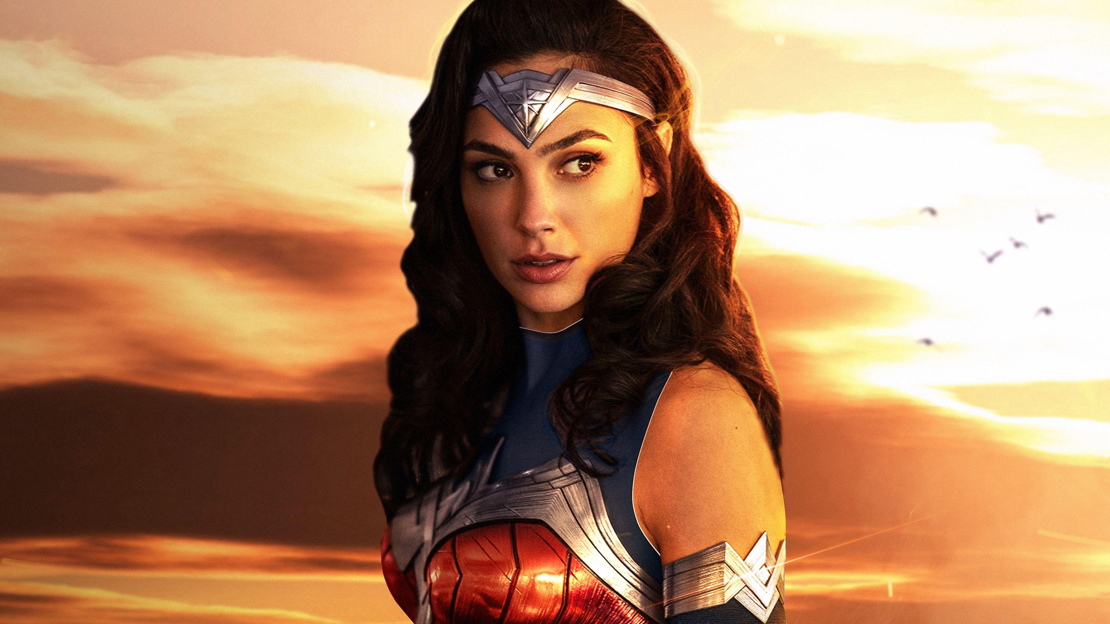 3840x2160 Download 2019 movie, Wonder Woman Gal Gadot, art wallpaper