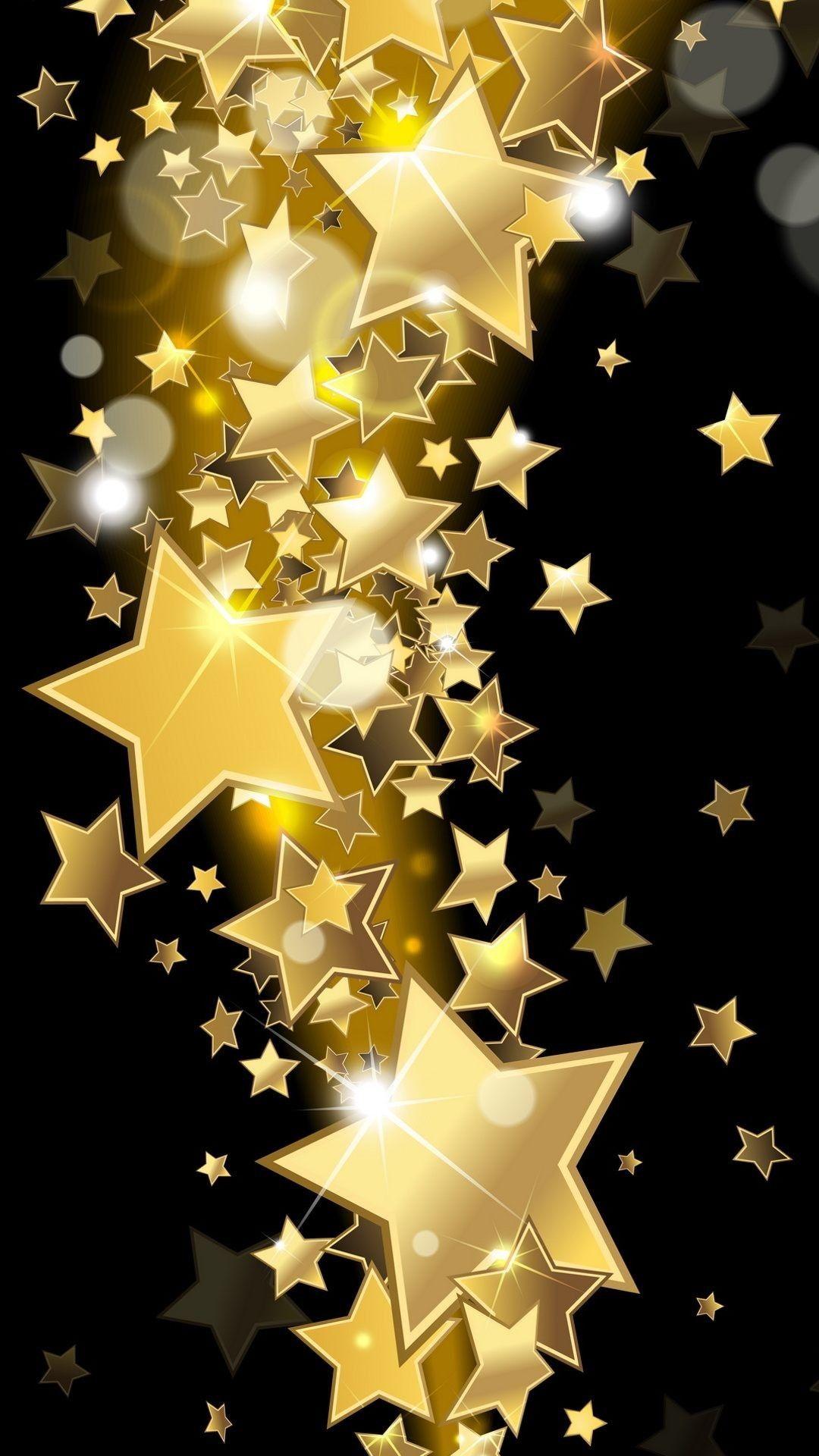 1080x1920 Golden Wallpaper HD