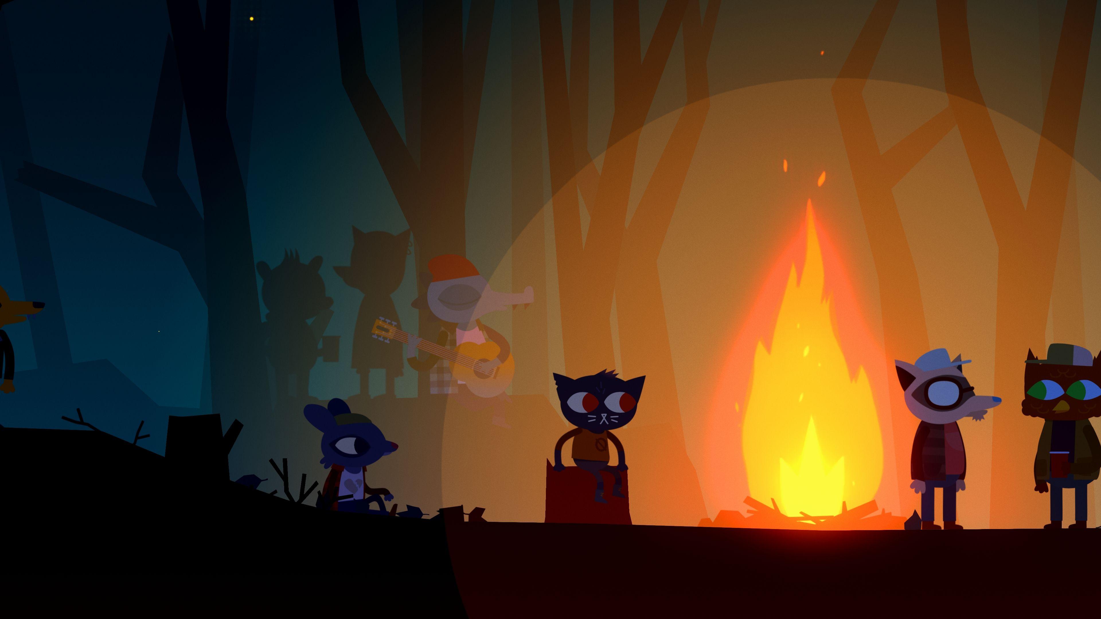 3840x2160 Night in the Woods 4k Ultra HD Wallpaper. Background Image