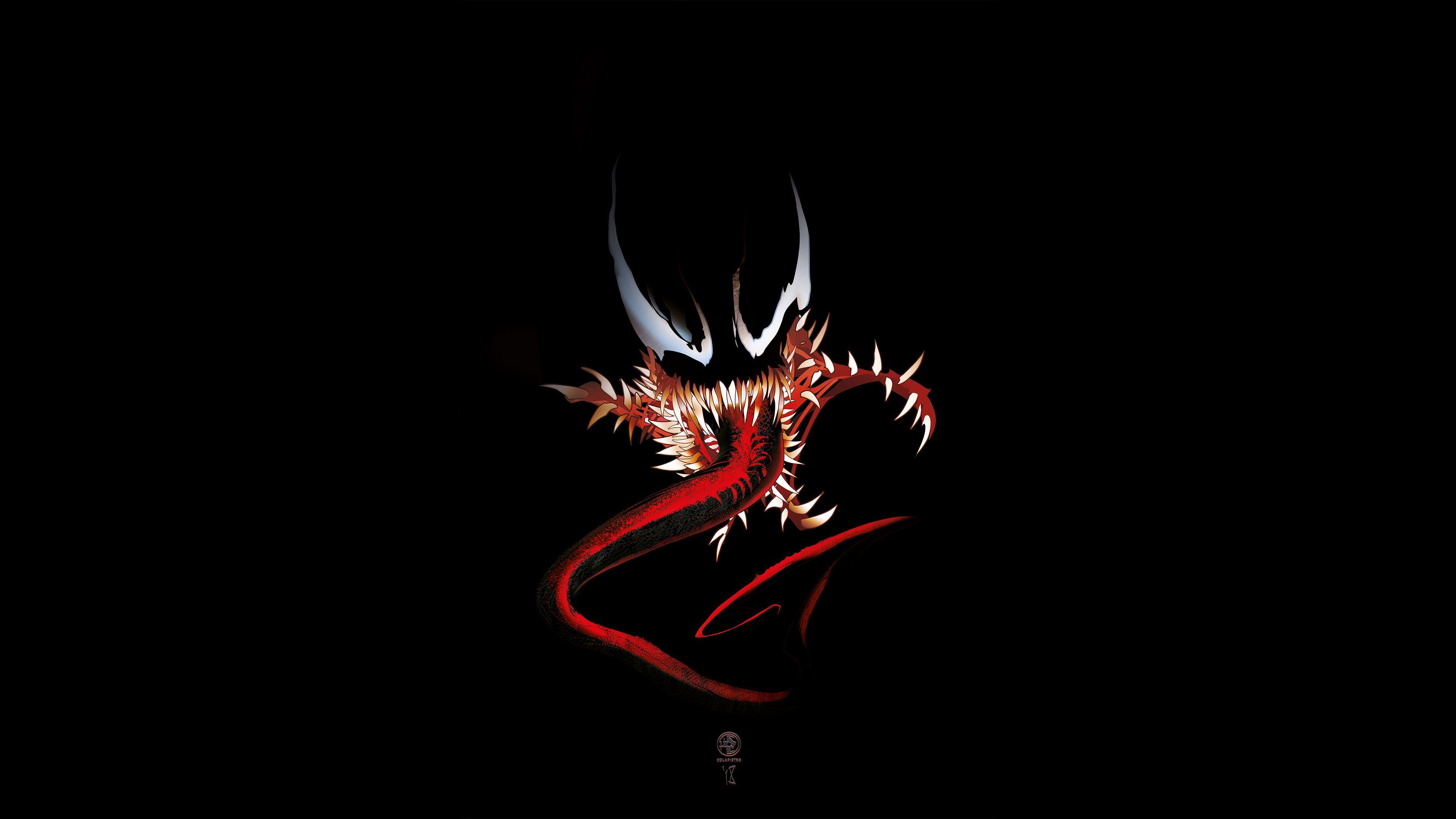 3840x2160 #venom, #digital art, k, #supervillain, #superheroes