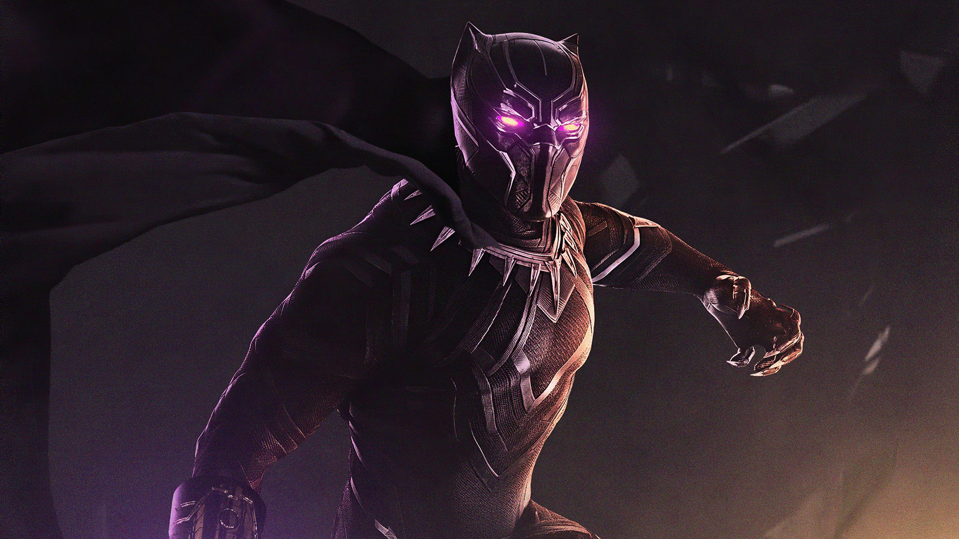 3204x1802 Black Panther Purple Eyes, HD Superheroes, 4k Wallpaper, Image, Background, Photo and Picture