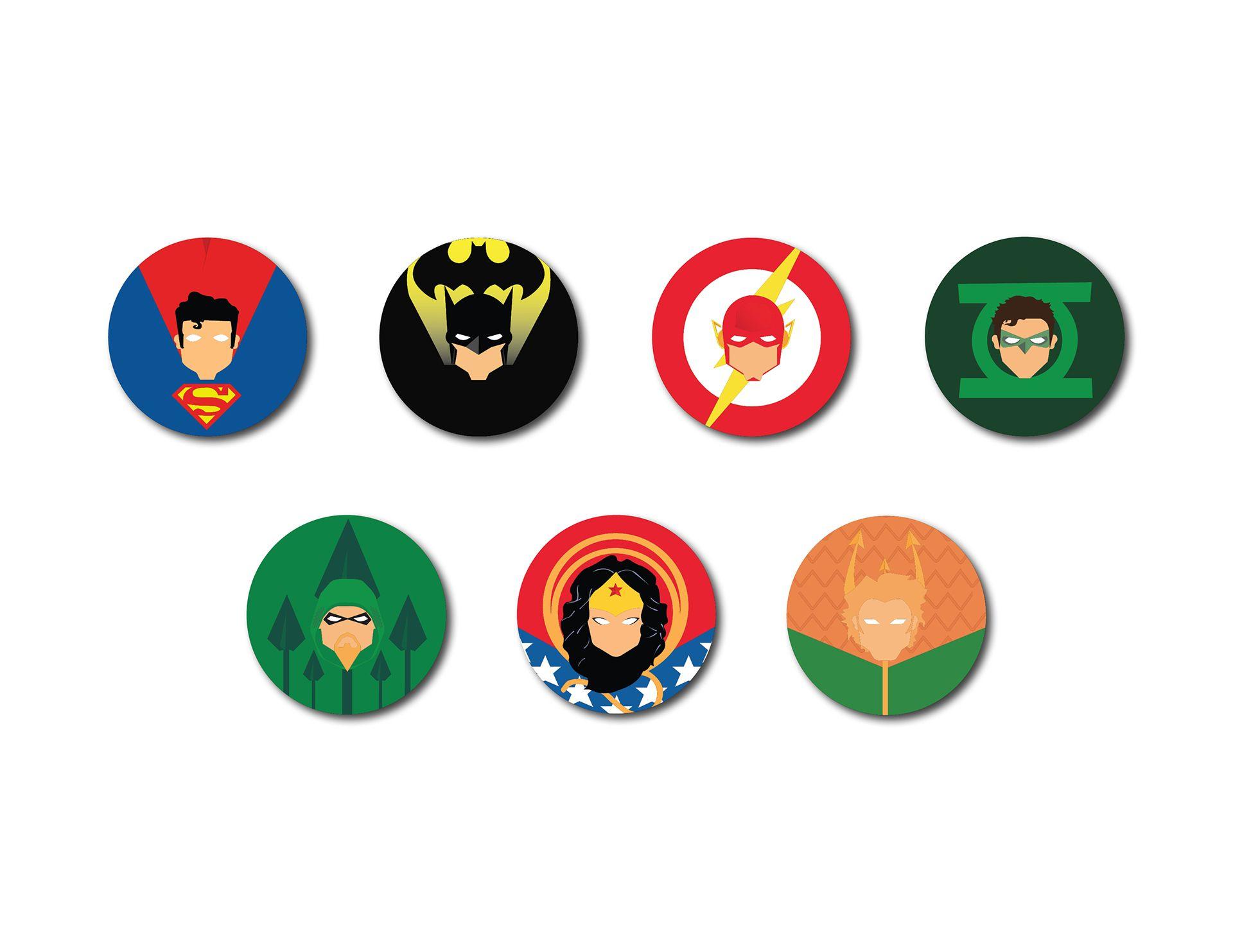 1920x1483 Justice League Heroes Badges 1680x1050 Resolution HD 4k