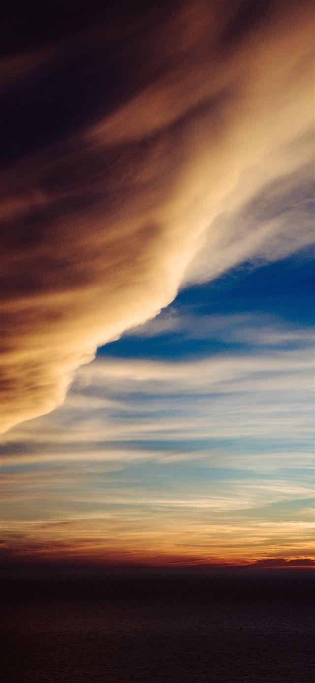 640x1385 Cloud sky rainbow sunset iPhone X Wallpaper Free Download