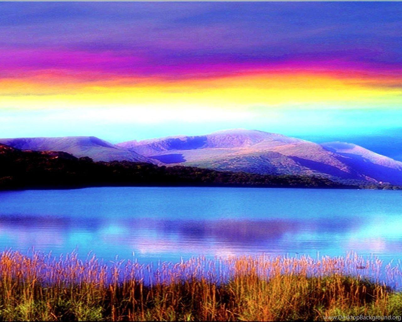 Rainbow Sunset Wallpapers - Top Free Rainbow Sunset Backgrounds