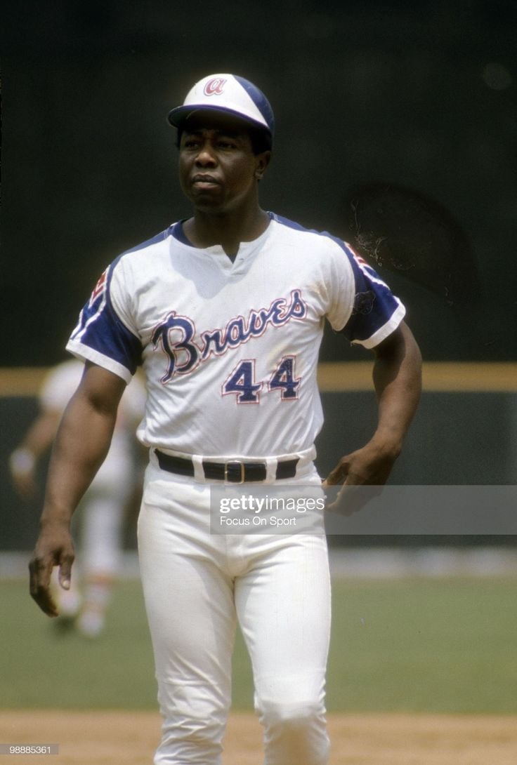 736x1090 News Photo : ATLANTA, GA 1970's: Outfielder Hank Aaron