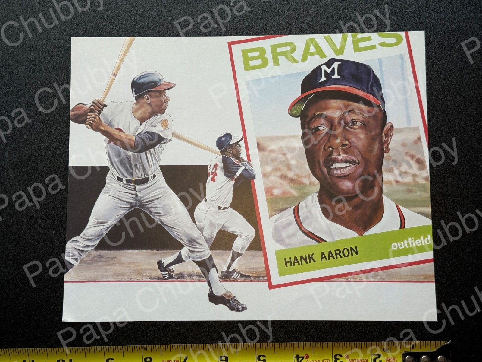 1600x1200 Hank Aaron 8 X 10 Photo Artwork Milwaukee Atlanta Braves outfield Baseball (A)
