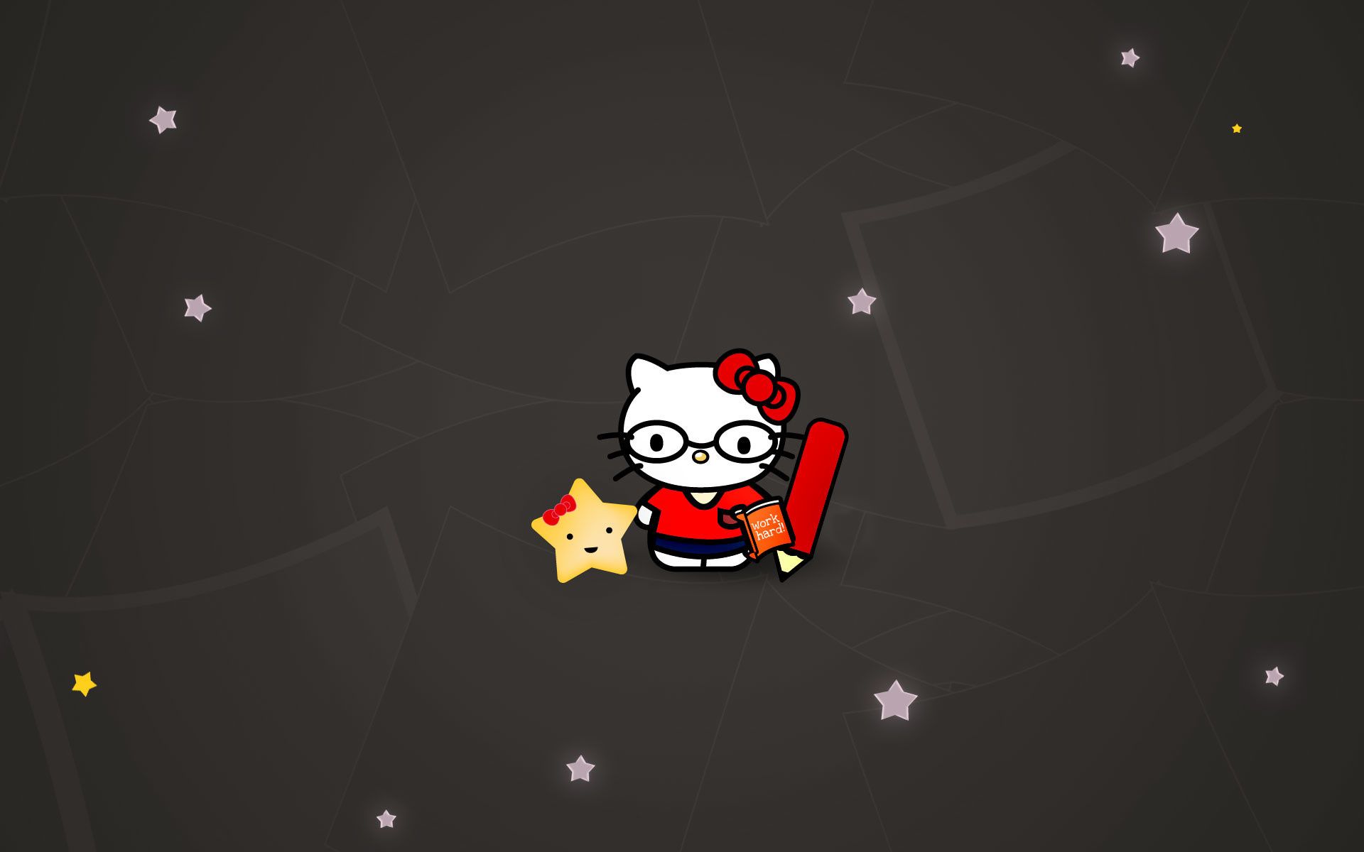 1920x1200 Hello Kitty Nerd Wallpaper